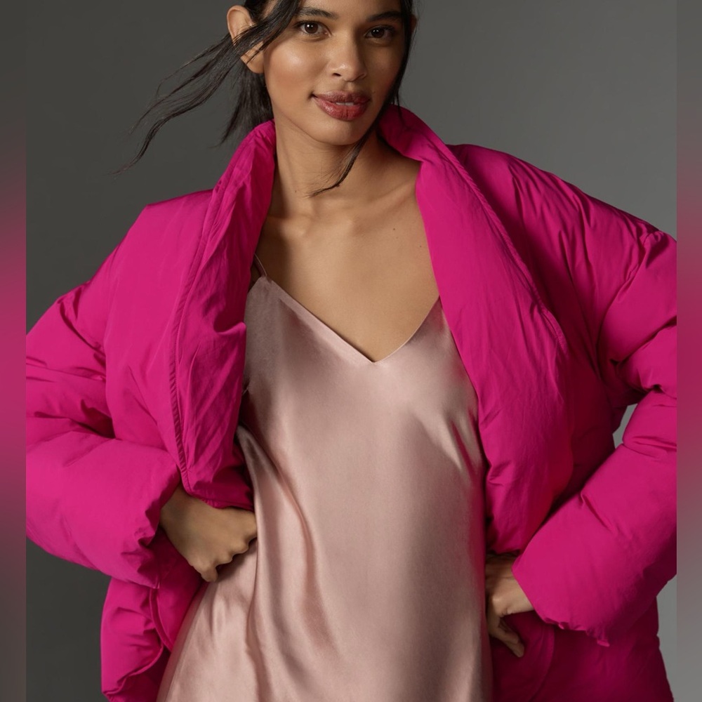 Maeve Crop Cocoon Puffer Jacket - Picture 6 of 10